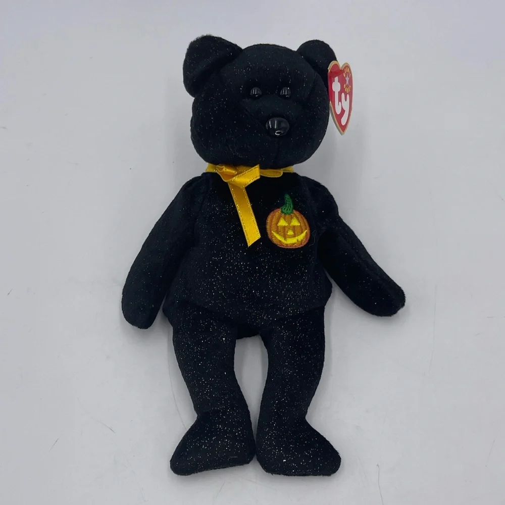 Set of Three Beanie Babies Bears Halloween & October Month
